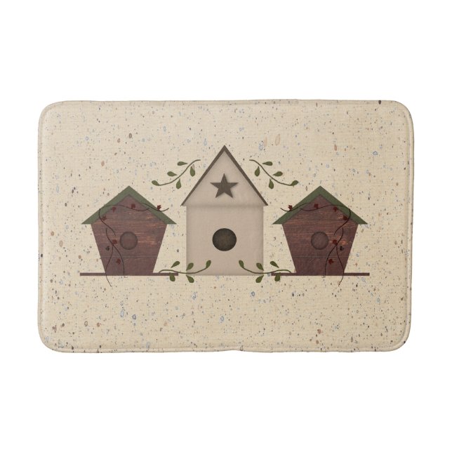 Tapete De Banheiro Bath Mat, casas-de-banho primitivas (Frente)