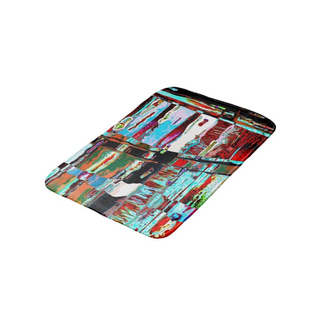 Tapete De Banheiro Bath Mat – Collapse Reflection Abstract Design (Angulado)