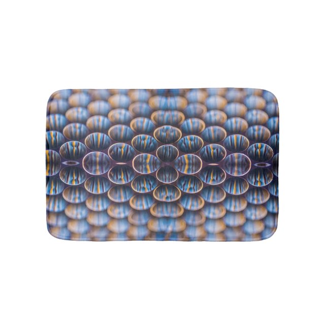Tapete De Banheiro Bath Mat com Abstrato Honeycomb Design (frente)