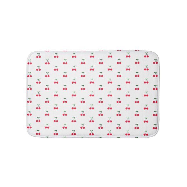 Tapete De Banheiro Bath Mat Cute Cherry (frente)