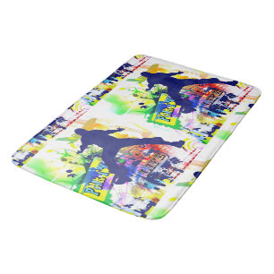 Tapete De Banheiro Bath Mat da Dança de Vida do Partido