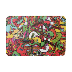 Tapete De Banheiro Bath Mat da Festa de Violão