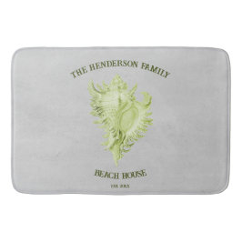 Tapete De Banheiro Bath Mat de Concha Verde