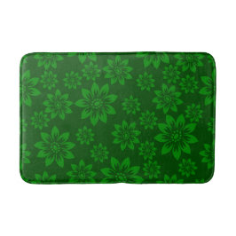 Tapete De Banheiro Bath Mat de Natal Floral Verde