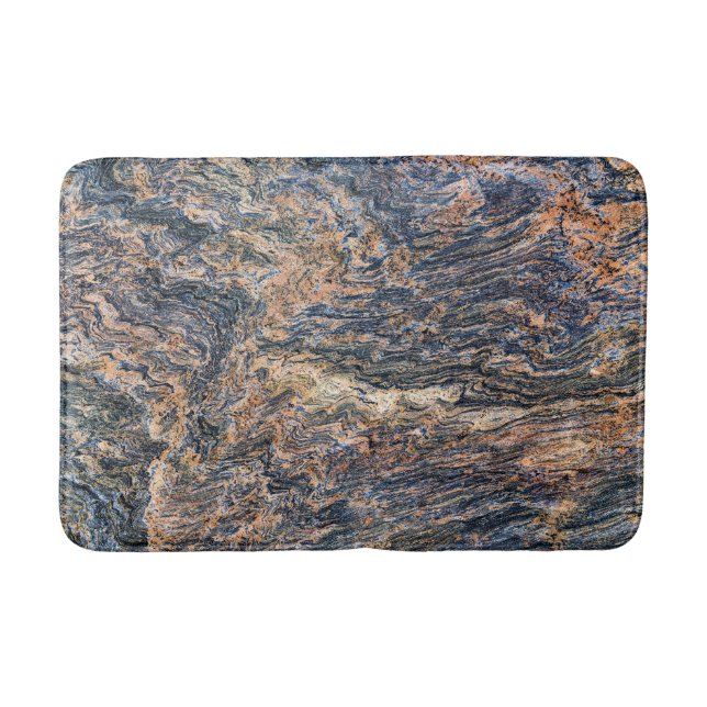 Tapete De Banheiro Bath Mat de Padrão de Pedra Natural (Frente)