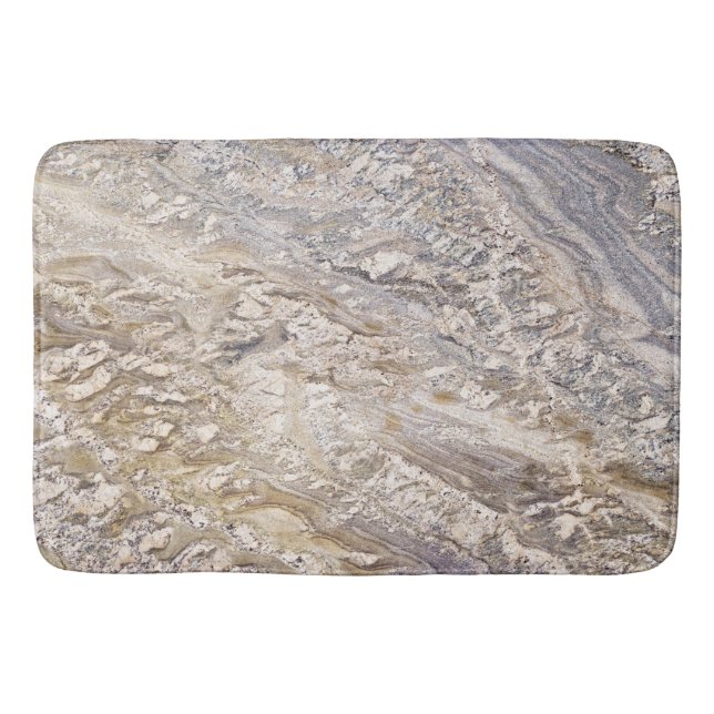 Tapete De Banheiro Bath Mat de Padrão de Pedra Natural (Frente)