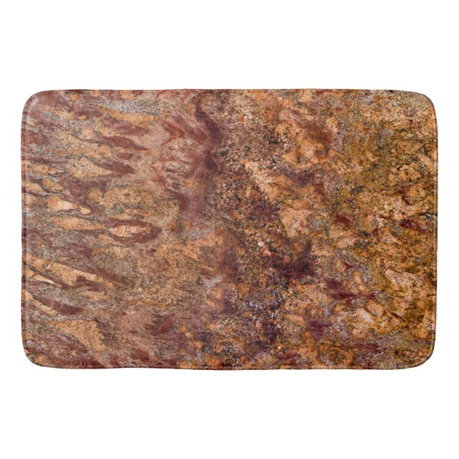 Tapete De Banheiro Bath Mat de Padrão de Pedra Natural (Frente)