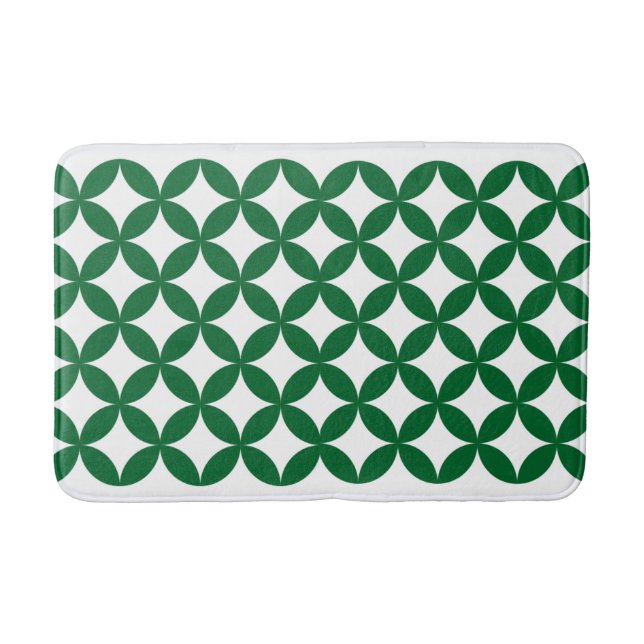 Tapete De Banheiro Bath Mat de Padrão de Remessa Verde (Frente)