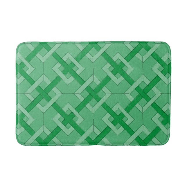 Tapete De Banheiro Bath Mat - Diamantes Interwoven (Frente)