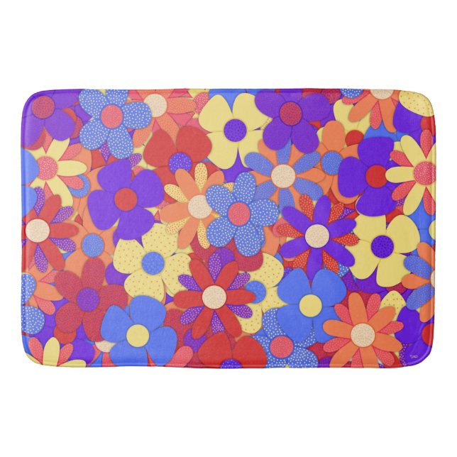 Tapete De Banheiro Bath Mat do Buquê (Frente)