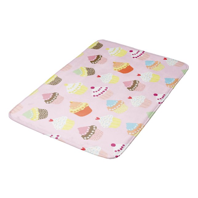 Tapete De Banheiro Bath Mat do Partido cupcake (Angulado)