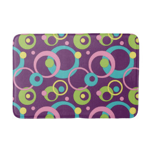 Tapete De Banheiro Bath Mat dos Círculos Puros Funk