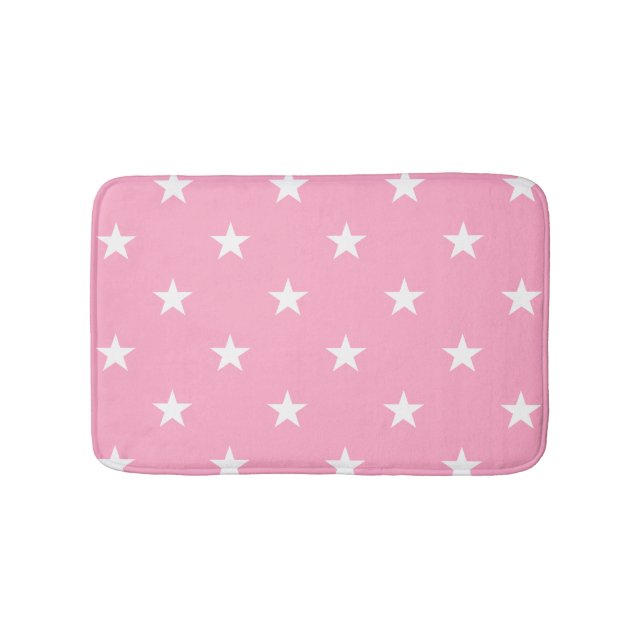 Tapete De Banheiro Bath Mat Estars Grandes Rosa (frente)