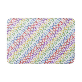 Tapete De Banheiro Bath Mat - Estrelas Coloridas