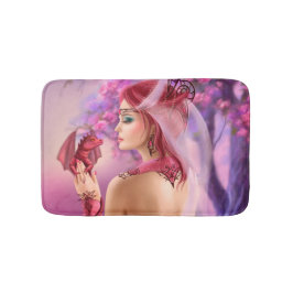 Tapete De Banheiro Bath Mat fantasma rainha e dragão vermelho