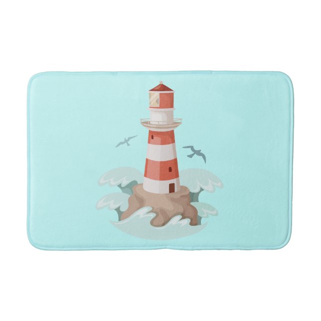 Tapete De Banheiro Bath Mat/Farol (Frente)