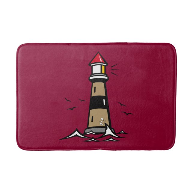 Tapete De Banheiro Bath Mat/Farol (Frente)