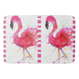 Tapete De Banheiro Bath Mat Flamingo, rosa, bonito e colorido