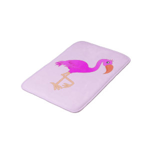 Tapete De Banheiro Bath Mat Flamingo Rosa - Suas Cores