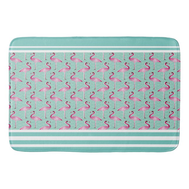 Tapete De Banheiro Bath Mat/Flamingos (Frente)