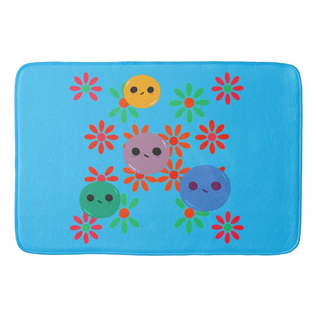 Tapete De Banheiro Bath Mat Floral! (Frente)