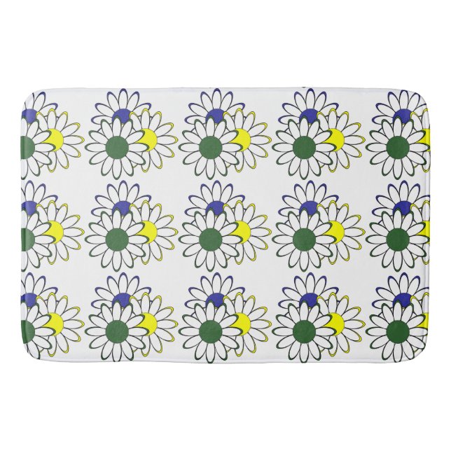 Tapete De Banheiro Bath Mat/Flowers (Frente)