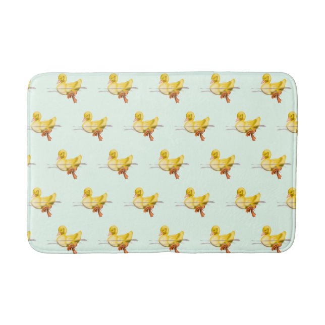 Tapete De Banheiro Bath Mat Flutuante Amarelo (Frente)