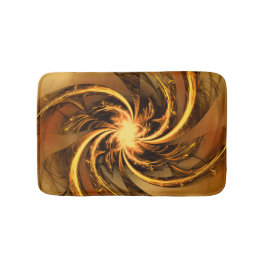 Tapete De Banheiro Bath Mat Fractal - Brilho Torcido Amarelo