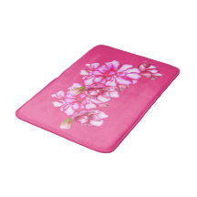 Bath Mat - Gerânios Retirados Rosa