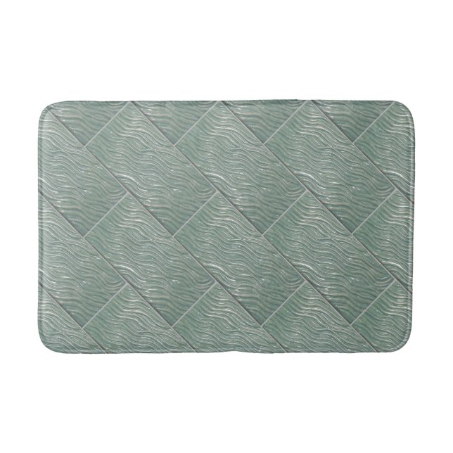 Tapete De Banheiro Bath mat green water look (Frente)