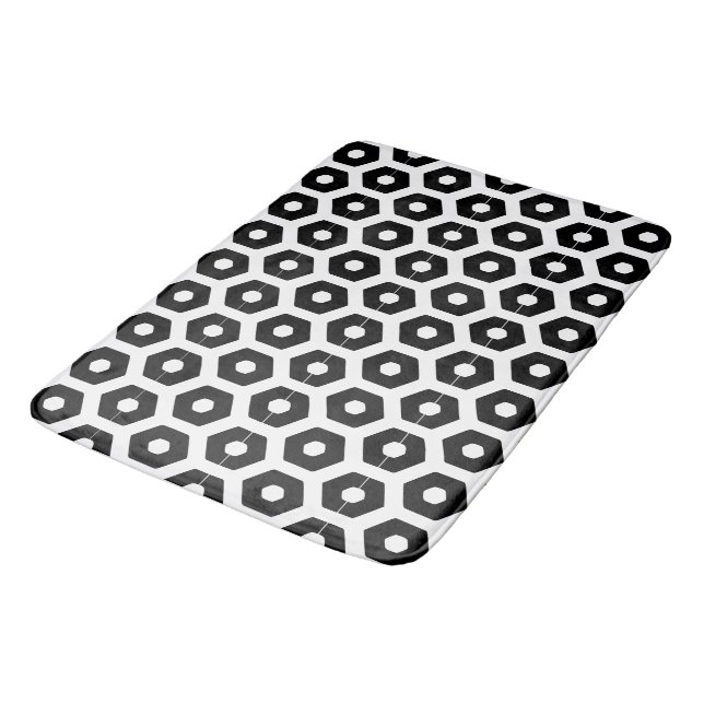 Tapete De Banheiro Bath Mat - Hexágonos (Angulado)