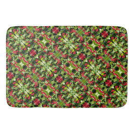 Tapete De Banheiro Bath Mat Holly Berries