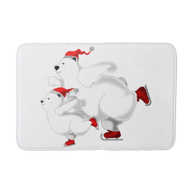 Tapete De Banheiro Bath Mat Natal - Personalizável (Frente)