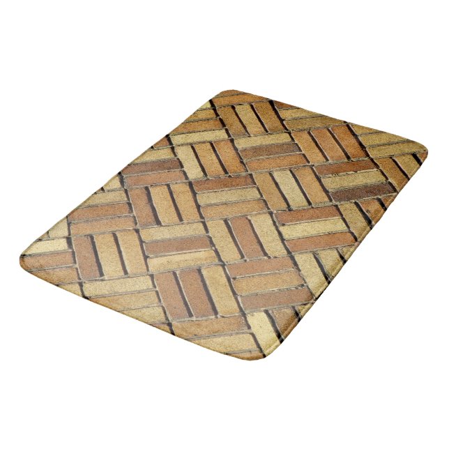 Tapete De Banheiro Bath Mat - Padrão de tijolo (Angulado)