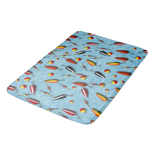 Tapete De Banheiro Bath Mat - Peitos de Pesca e Escuros (Angulado)
