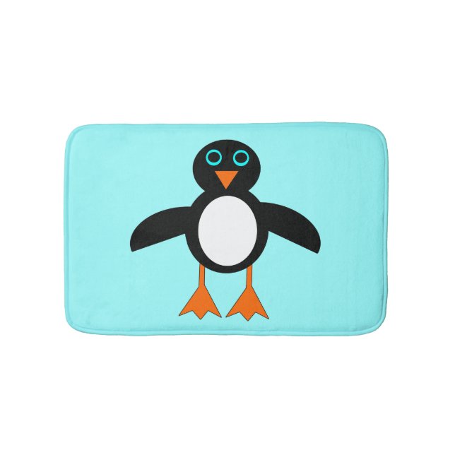 Tapete De Banheiro Bath Mat Pinguim (frente)