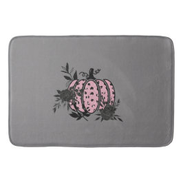 Tapete De Banheiro Bath Mat, Pink e Pumpkin Preto-Leopardo