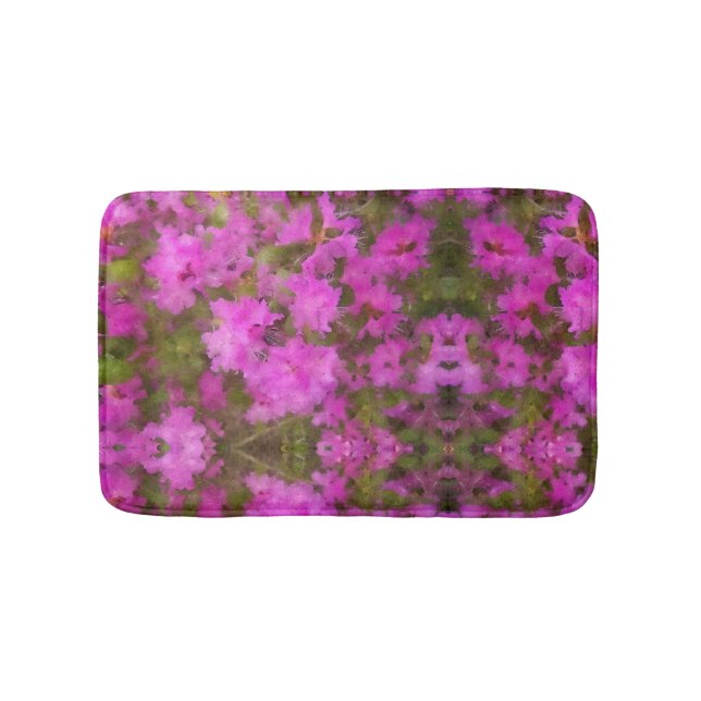 Tapete De Banheiro Bath Mat Purple Rhododendrons (frente)
