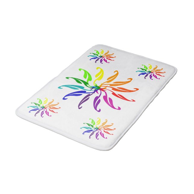Tapete De Banheiro Bath Mat - Rodas coloridas (Angulado)