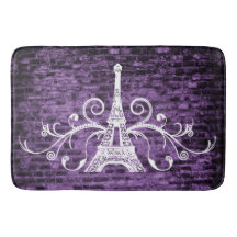 Bath Mat Roxo De Toalha Eiffel