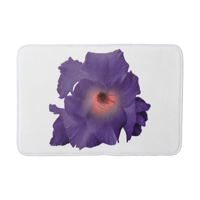 Tapete De Banheiro Bath Mat Sword Lily Indigo Pink (Frente)