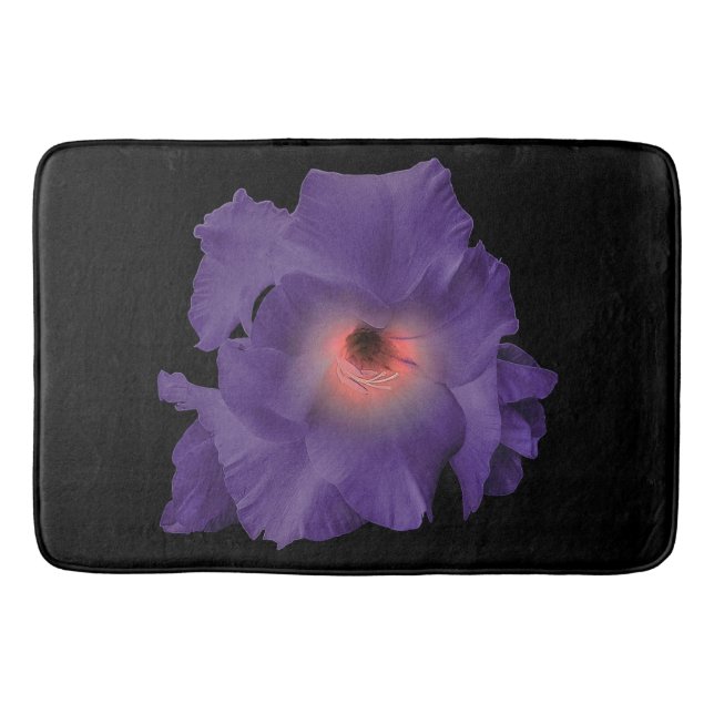 Tapete De Banheiro Bath Mat Sword Lily Indigo Pink (Frente)