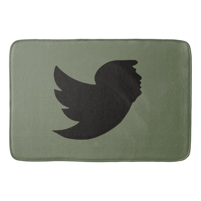 TAPETE DE BANHEIRO BATH MAT - T BIRD DESIGN - VERDE/PRETO (Frente)