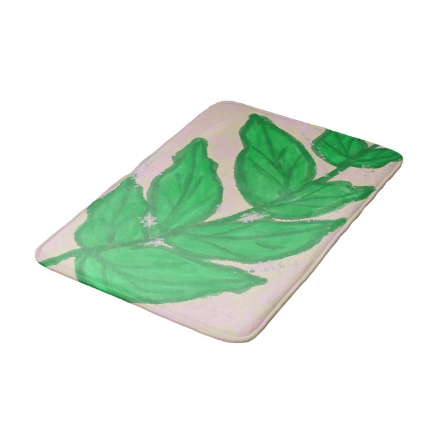 Tapete De Banheiro Bath Mat Verde Rosa Rosa Rosa Rosa (Angulado)