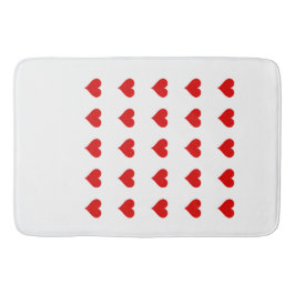 Tapete De Banheiro Bath Mat with hearts.