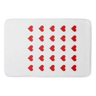 Tapete De Banheiro Bath Mat with hearts.