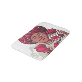 Tapete De Banheiro Bath Mat – YOUTH Power Afro & Boombox Urban Design
