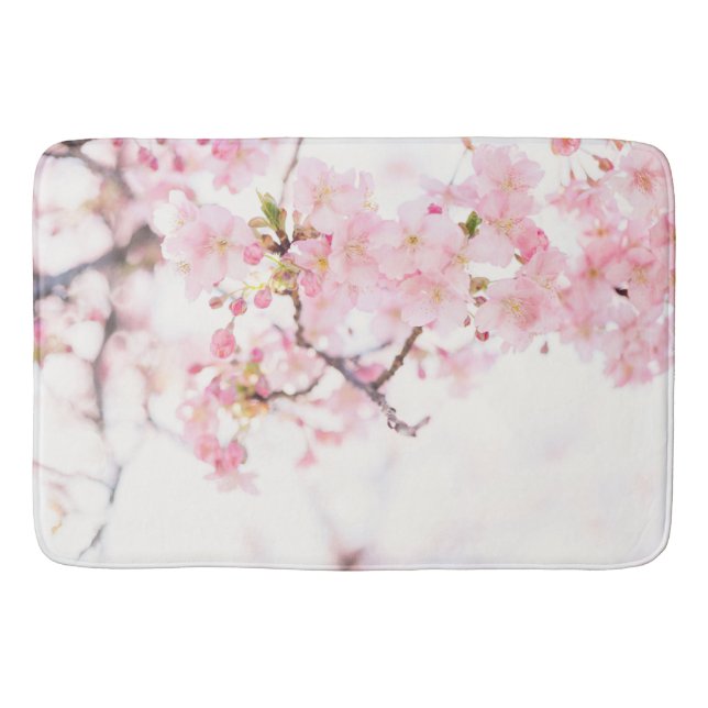 TAPETE DE BANHEIRO BATHMAT: CHERRY BLOSSOM BRANCH (Frente)
