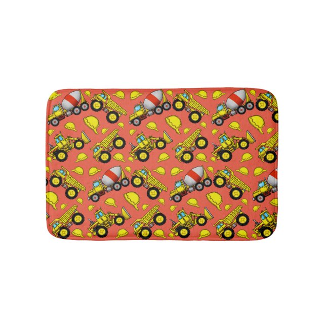 Tapete De Banheiro Bathmat da Zona de Construção (frente)