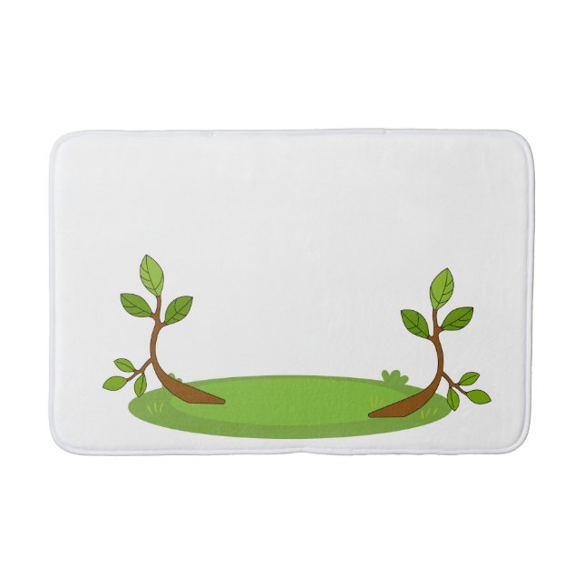 Tapete De Banheiro "Bathmat de Bliss Botânicas - Lush Greenery Design (Frente)